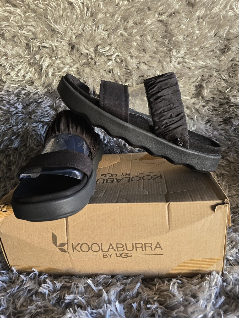 Koolaburra Women's Black W TAYLA Slide Sandals